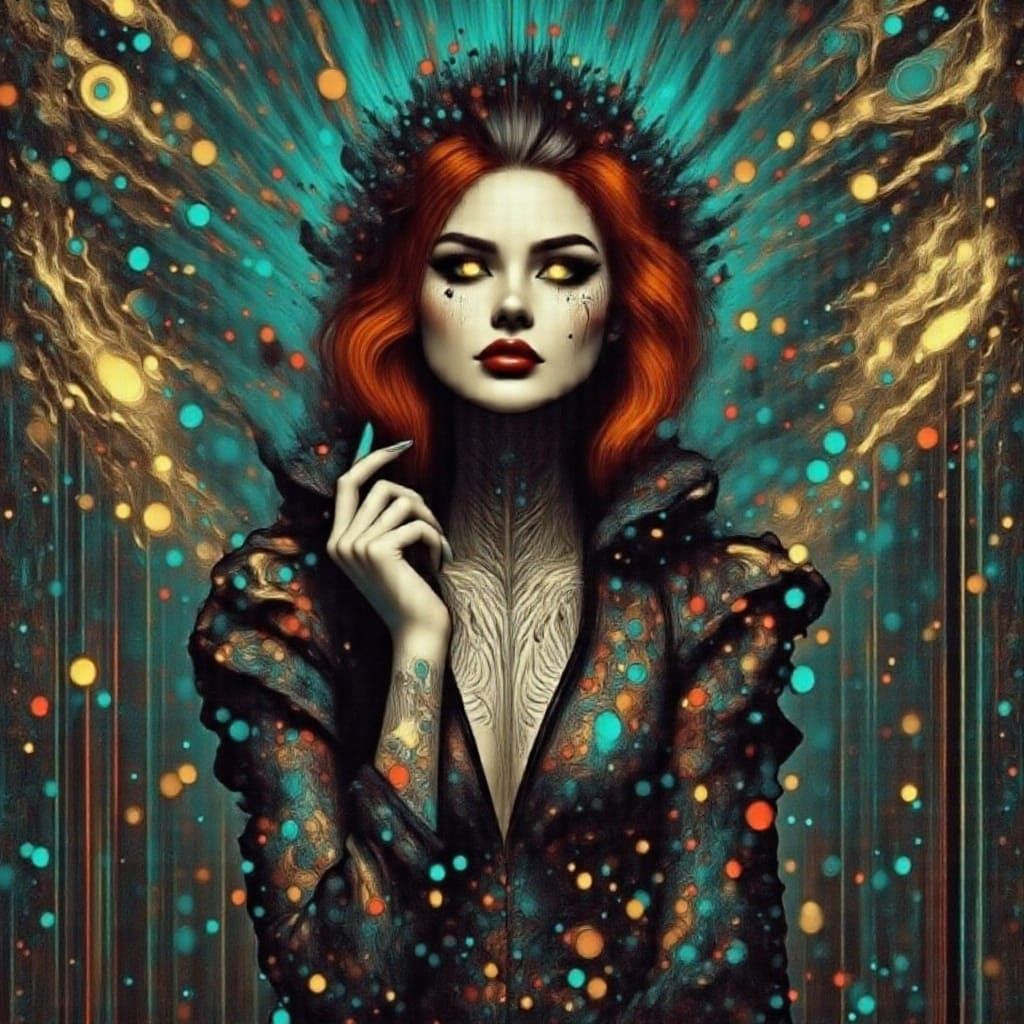 Cyberpunk Alice in Wonderland Tea Party