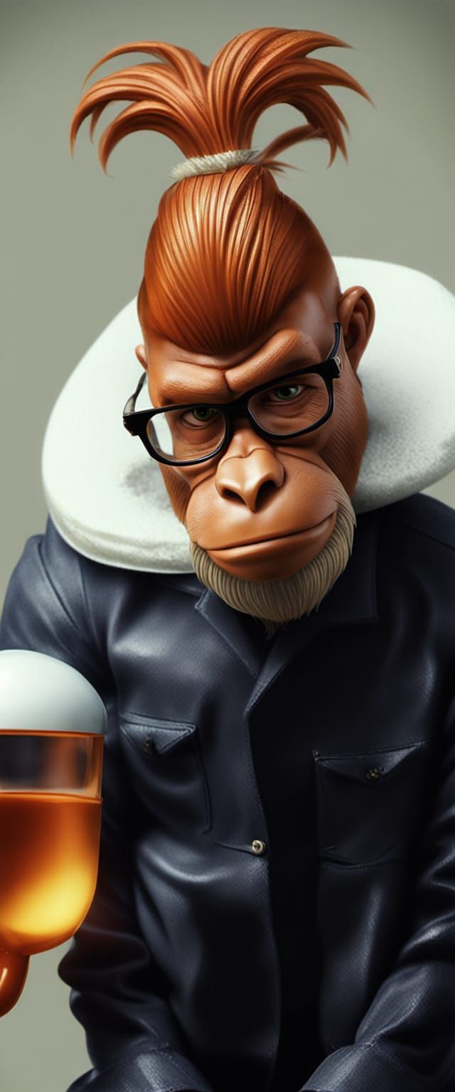 Collectible Action Figure of a Relaxed DJ in a Premium Blist...