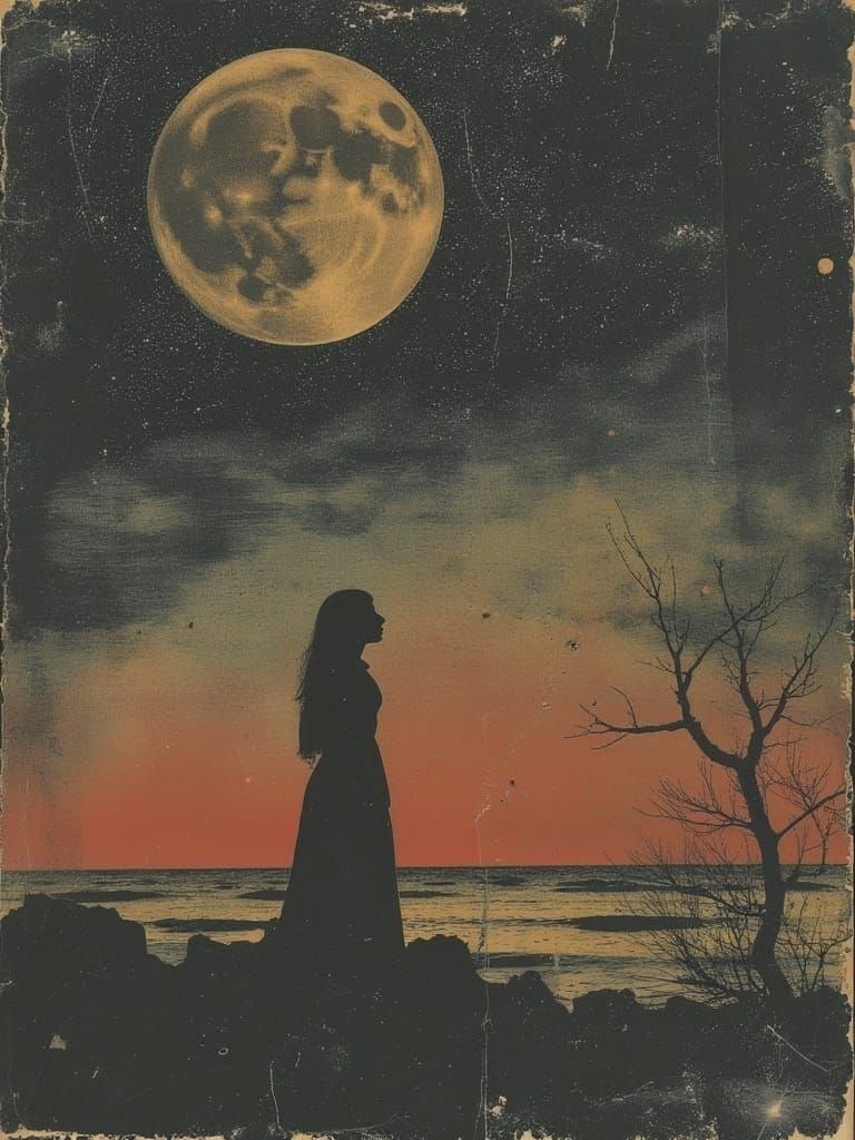 A Gilded Olga Portrait in Whimsical, Iridescent Hues