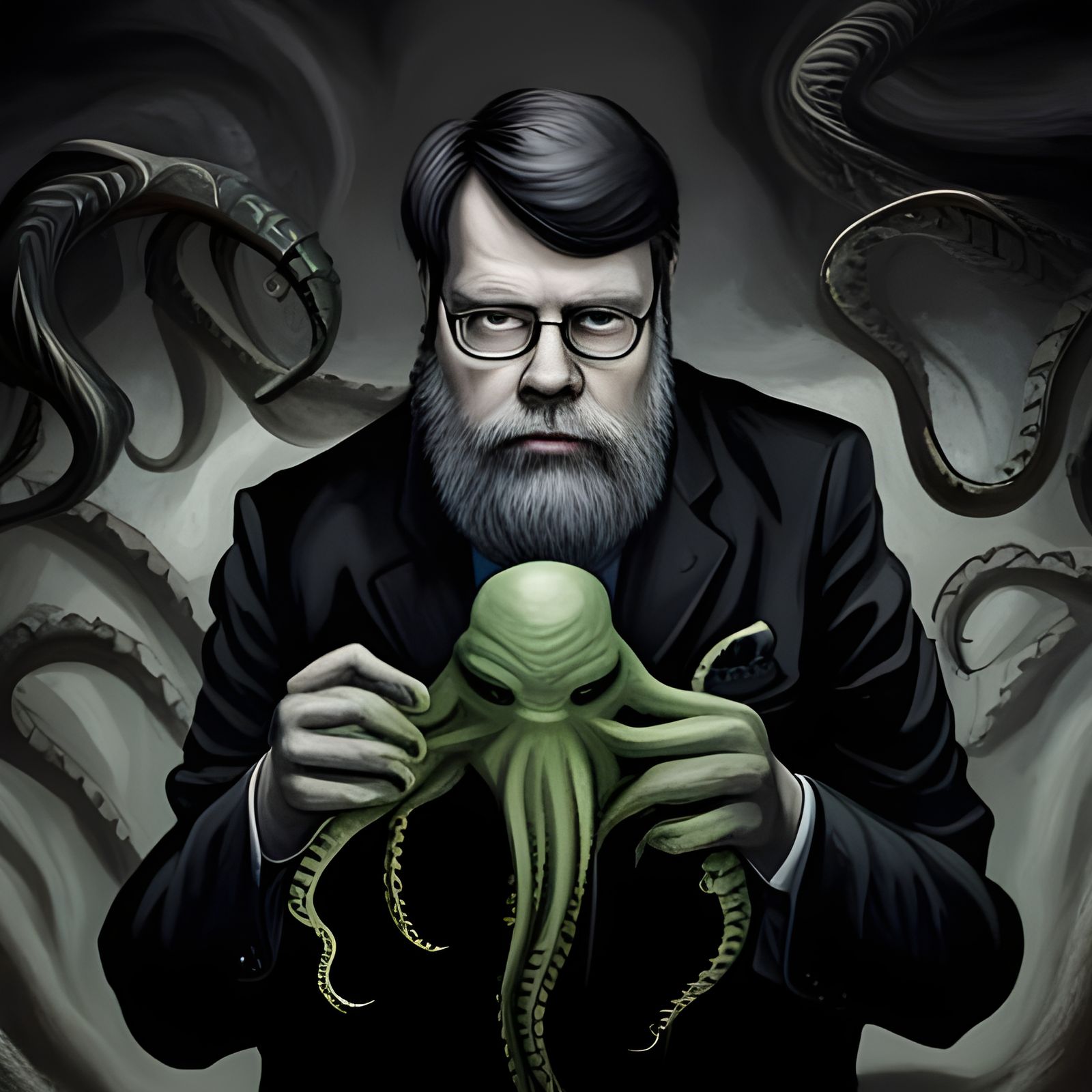 Cthulhu Awakens: A Horror Illustration