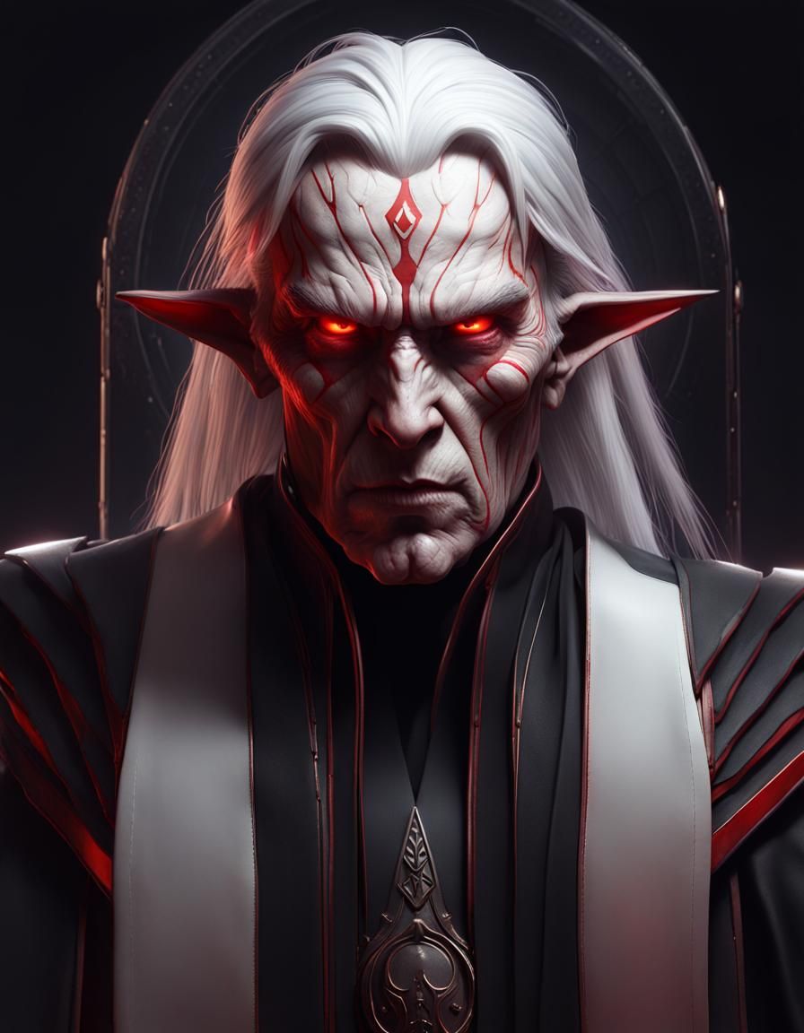 Echani Sith Lord in Dark Fantasy Style