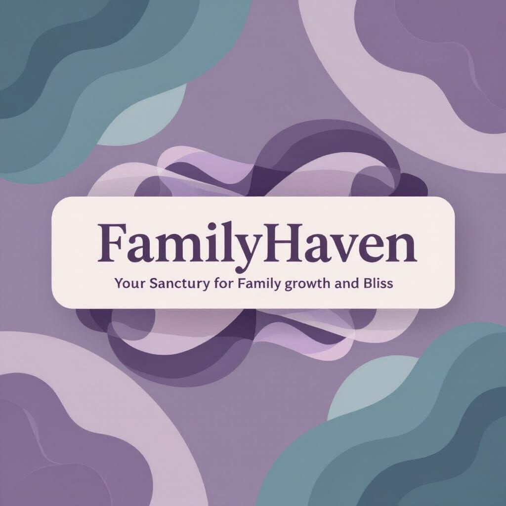 Cozy FamilyHaven Facebook Banner with Purple Tones