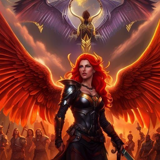 Harpy Refugee Escapes Divine Forest Fire