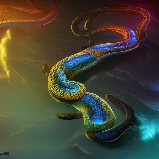 Fantastical Electric Eel Concept Art