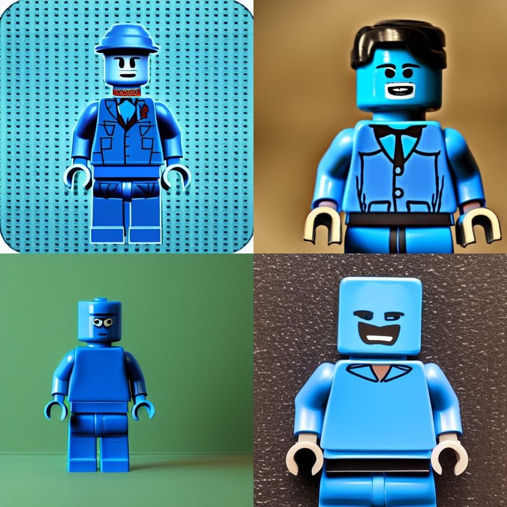 Blue man