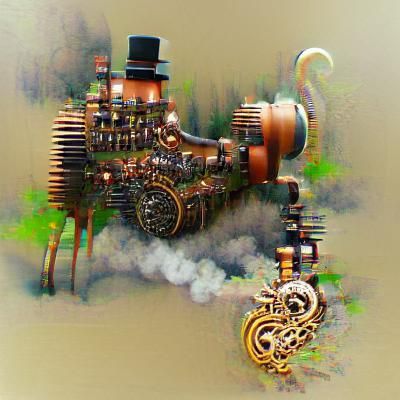 Steampunk Engine: Victorian Industrial Design