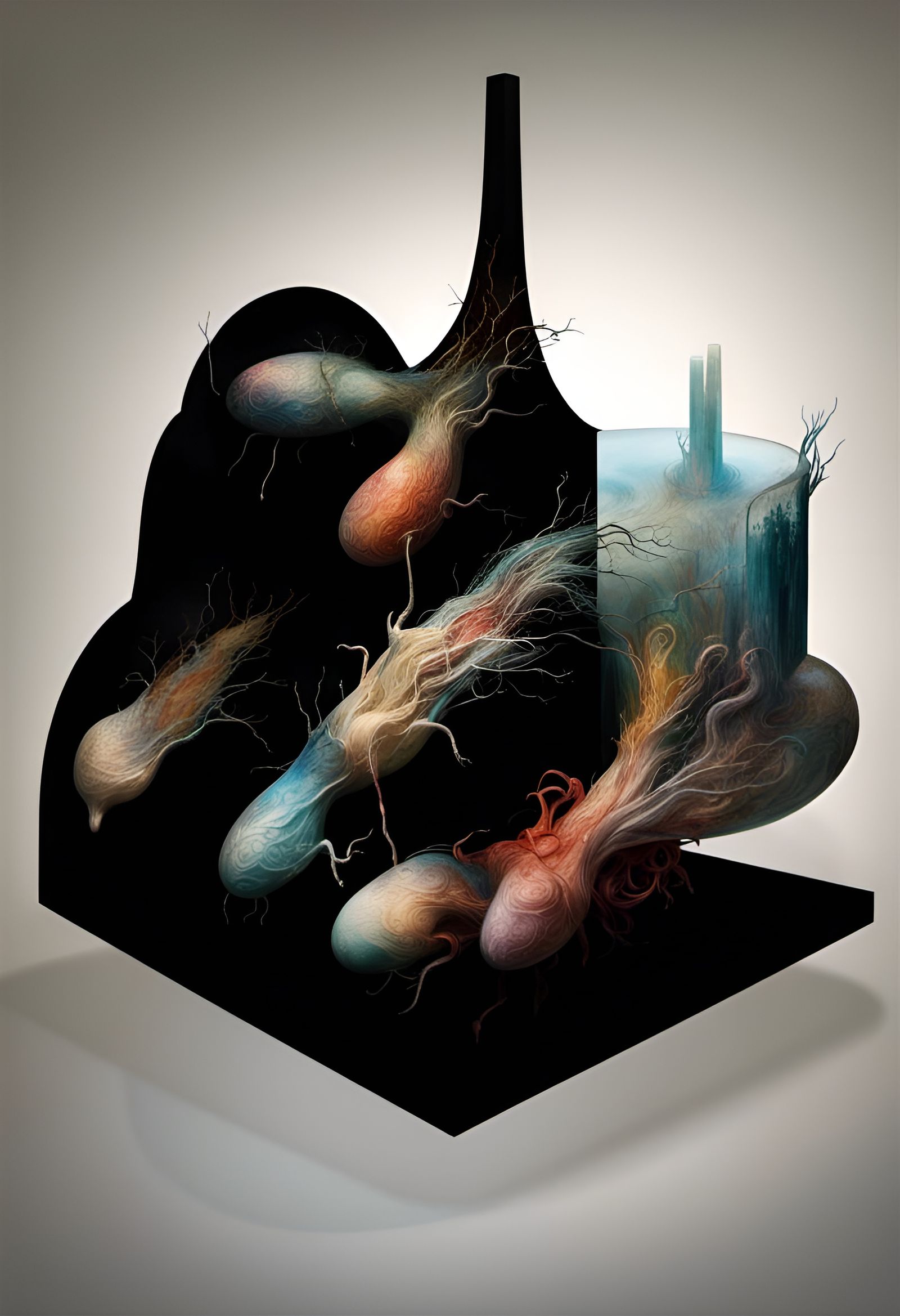 Magical Biological Prismscape in Photorealistic Style