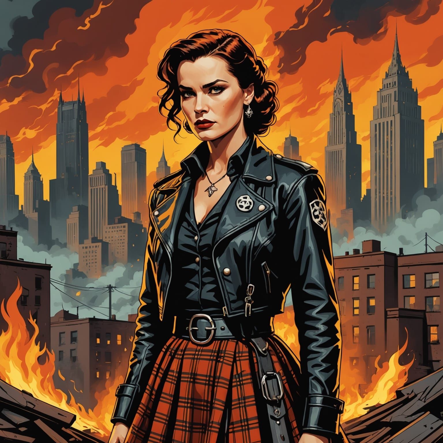 Scarlett O'Hara Punk Heroine in Dystopian Atlanta