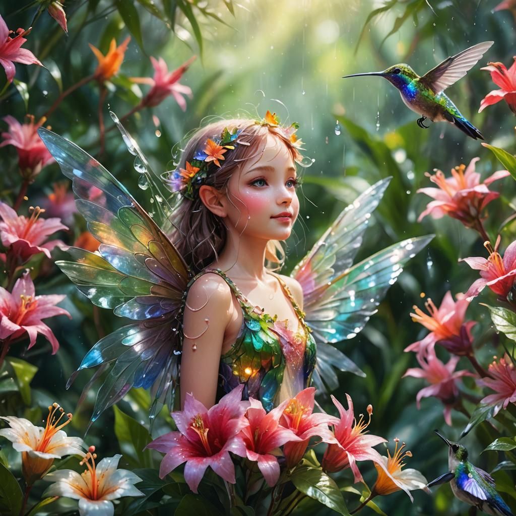 Fairy and the Hummingbird