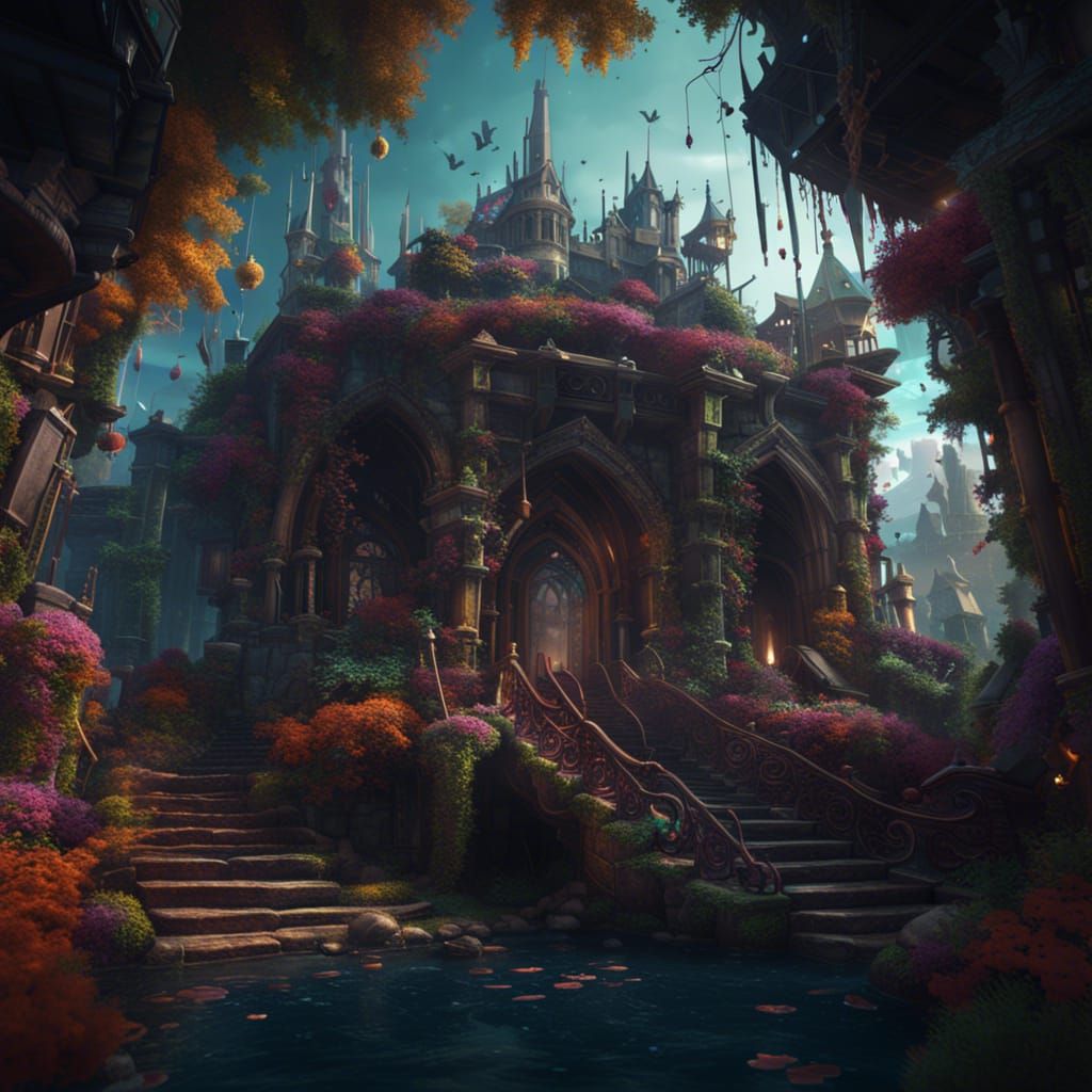 Fantastical Therapy Concept Art in Deep Color