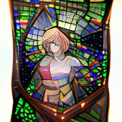 Colorful Stained Glass Window Art
