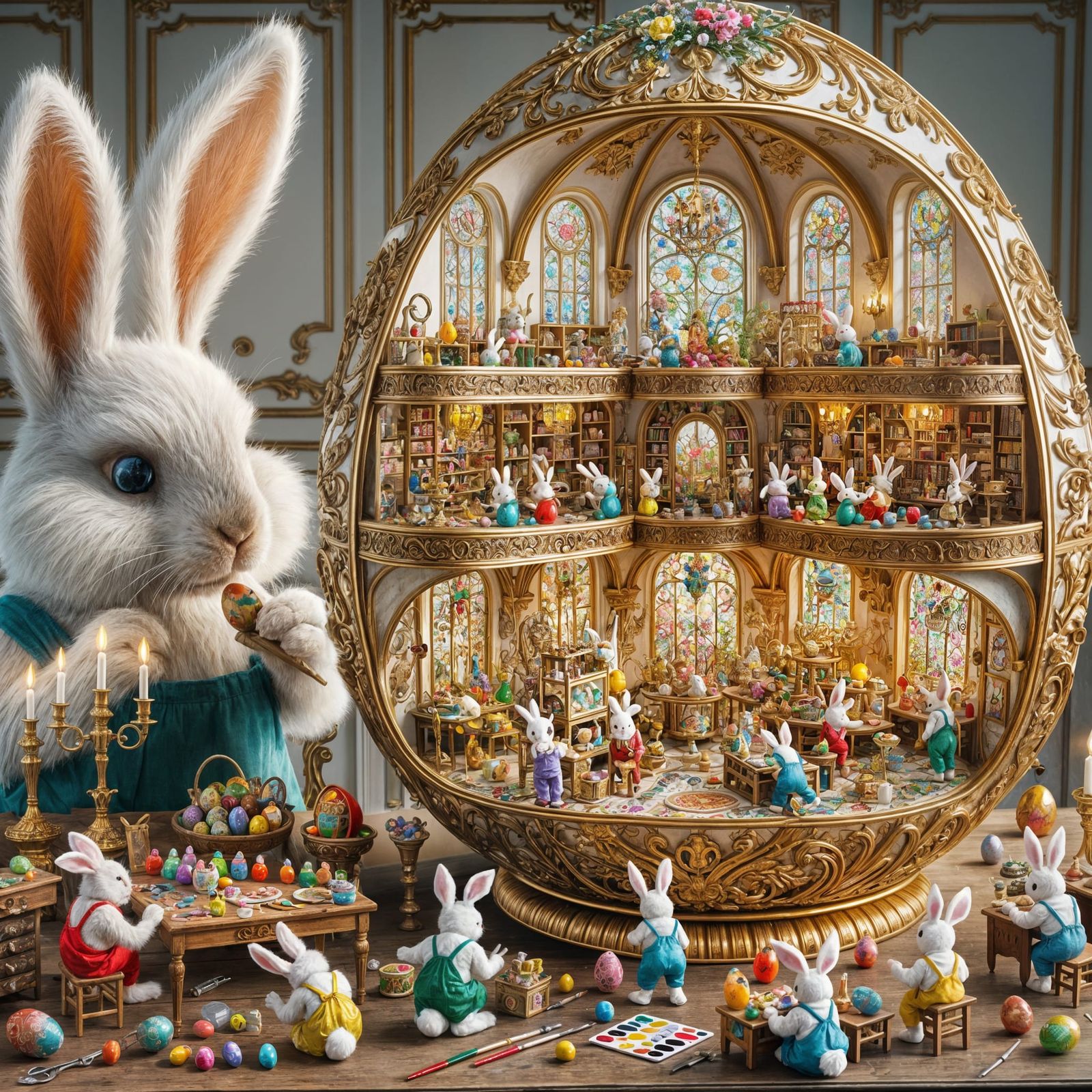 Easter Bunny's Whimsical Craft Studio Unveiled
