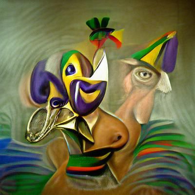 Mardi Gras Celebration in Vivid Color