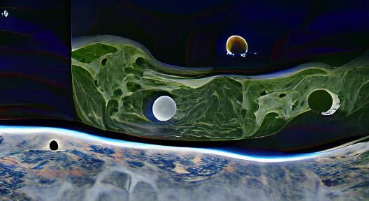 Earth and Moon Collision in Deep Space