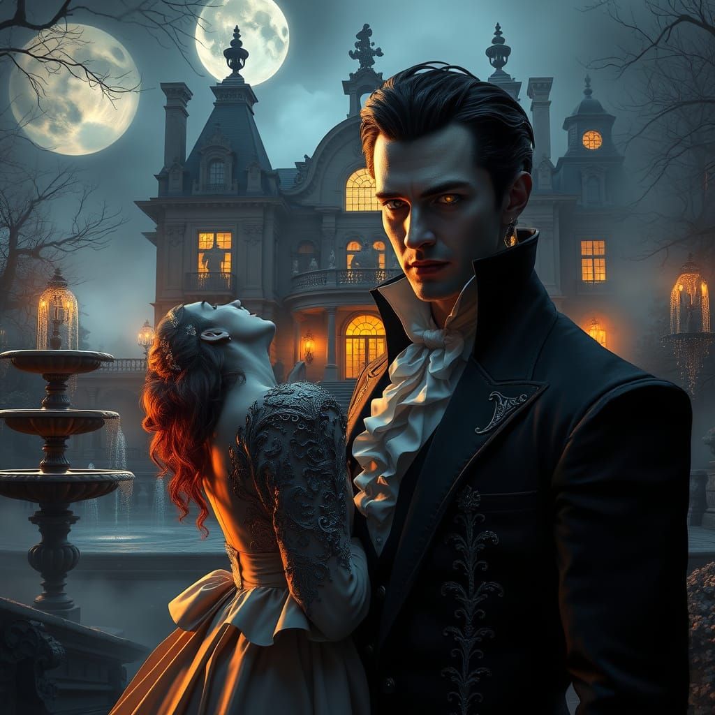 The Vampire enjoyed his dinner