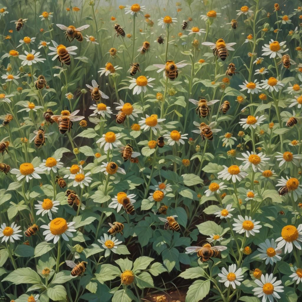 Bees Released: An Oil Painting in Classical Realism