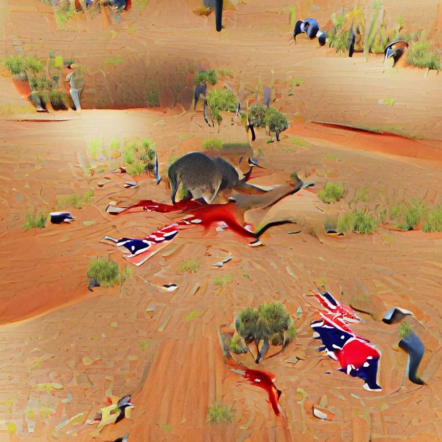 Abstract AI-Generated Art Composition