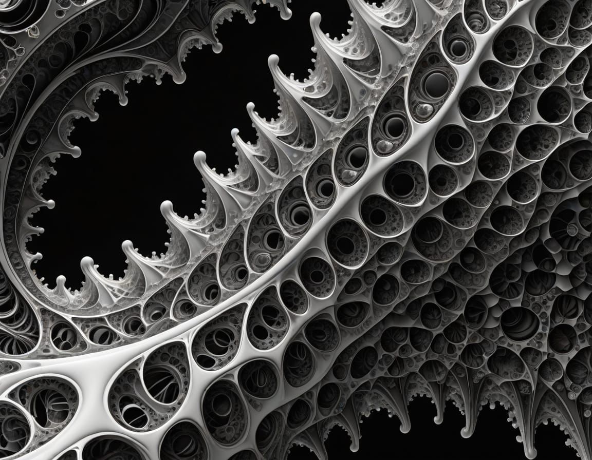 High Contrast Geometric Abstraction in Black and White