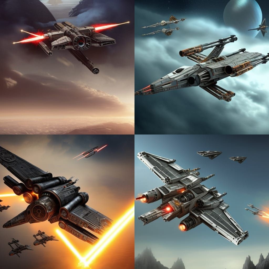 Hobbit Piloting X-Wing Fighter: Epic Cinematic Scene