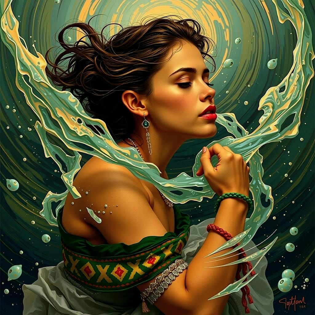 Dynamic Swirling Vortex, Abstract Motion Art