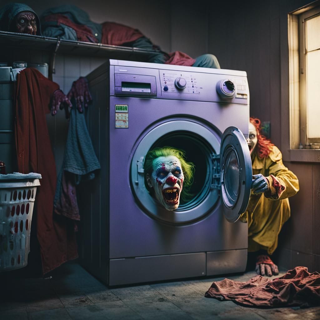 Zombie Clown Emerges: A Grinning Cinematic Nightmare