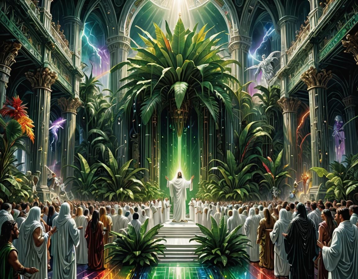 Hypermaximalist Digital Art: Christ Enthroned