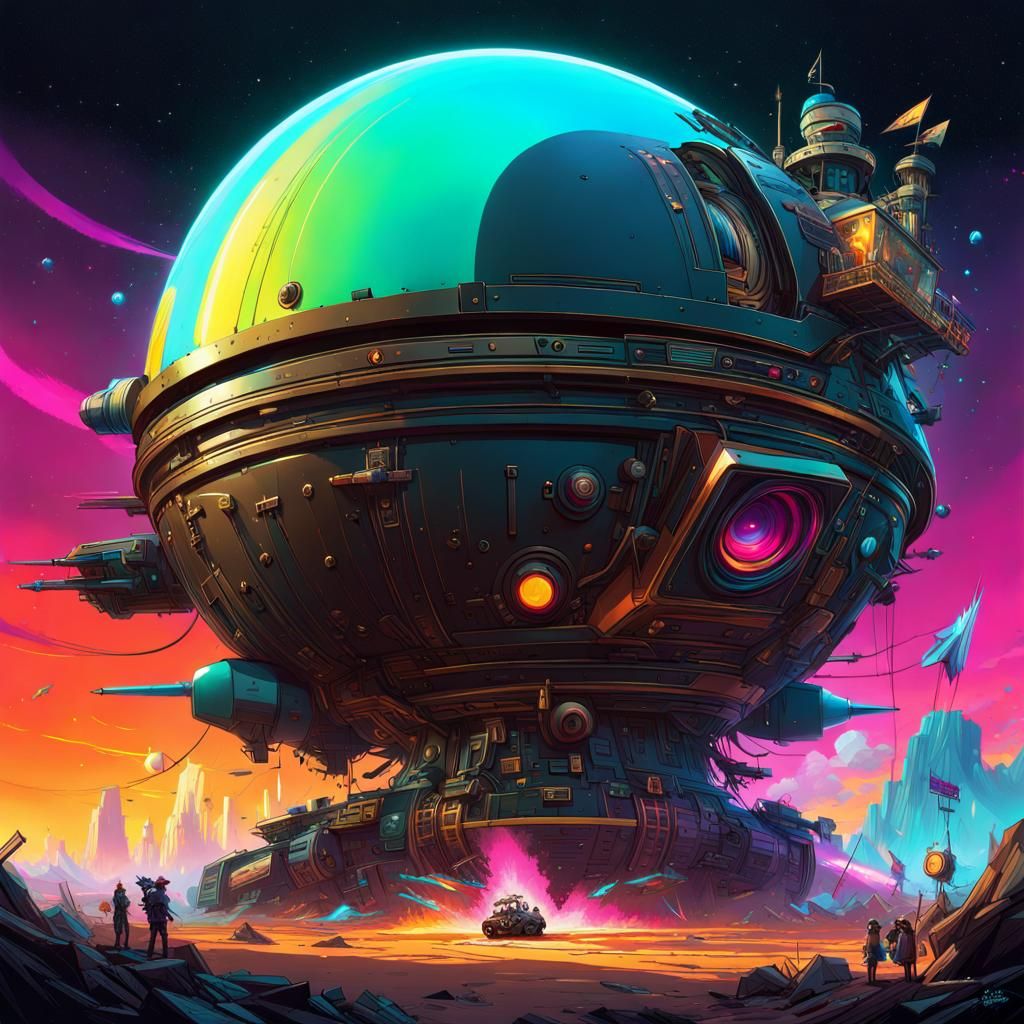 Detailed Loose Cannon Illustration in Digital Art Style