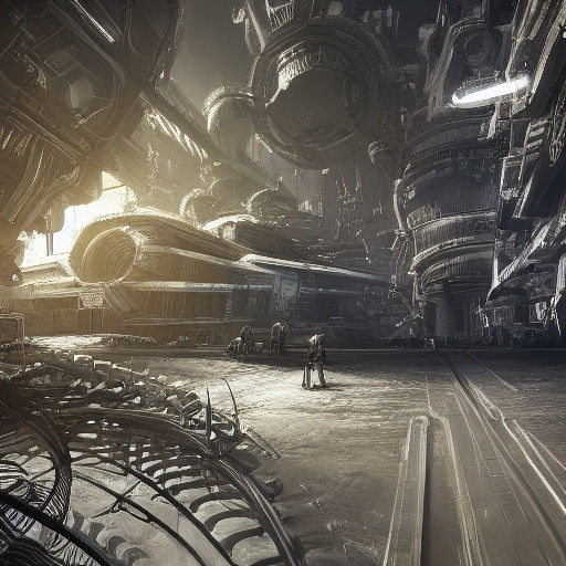 Epic Cyberpunk Realm Unfolds with Intricate Mechscapes