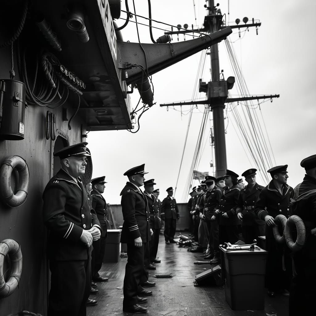 Steely Royal Navy Sailors Stand Strong Amidst War's Turbulen...