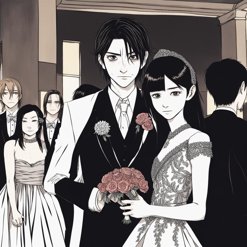 Eerie Onryo Figure at High School Prom