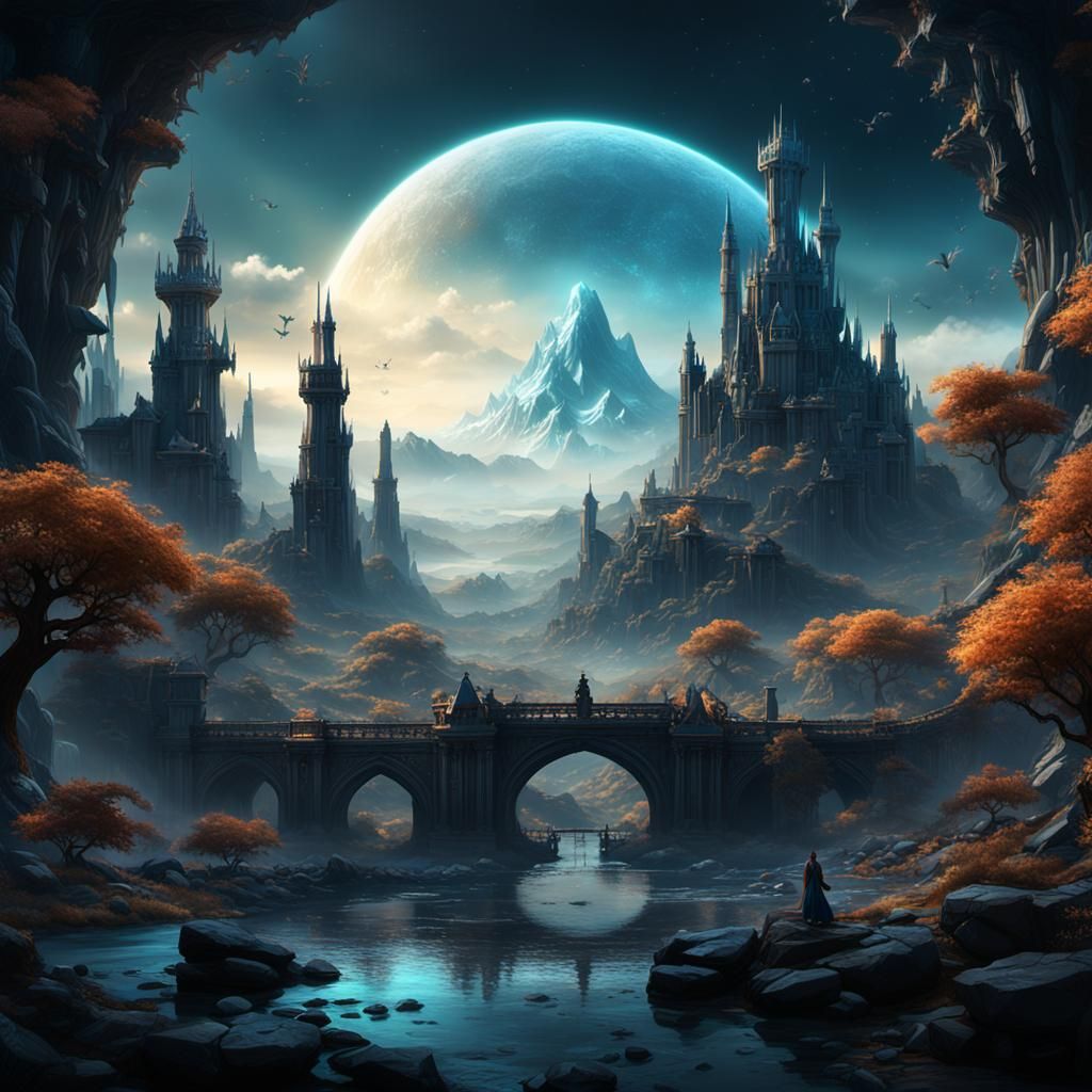 Fantastical Elusive Concept Art in Deep Color