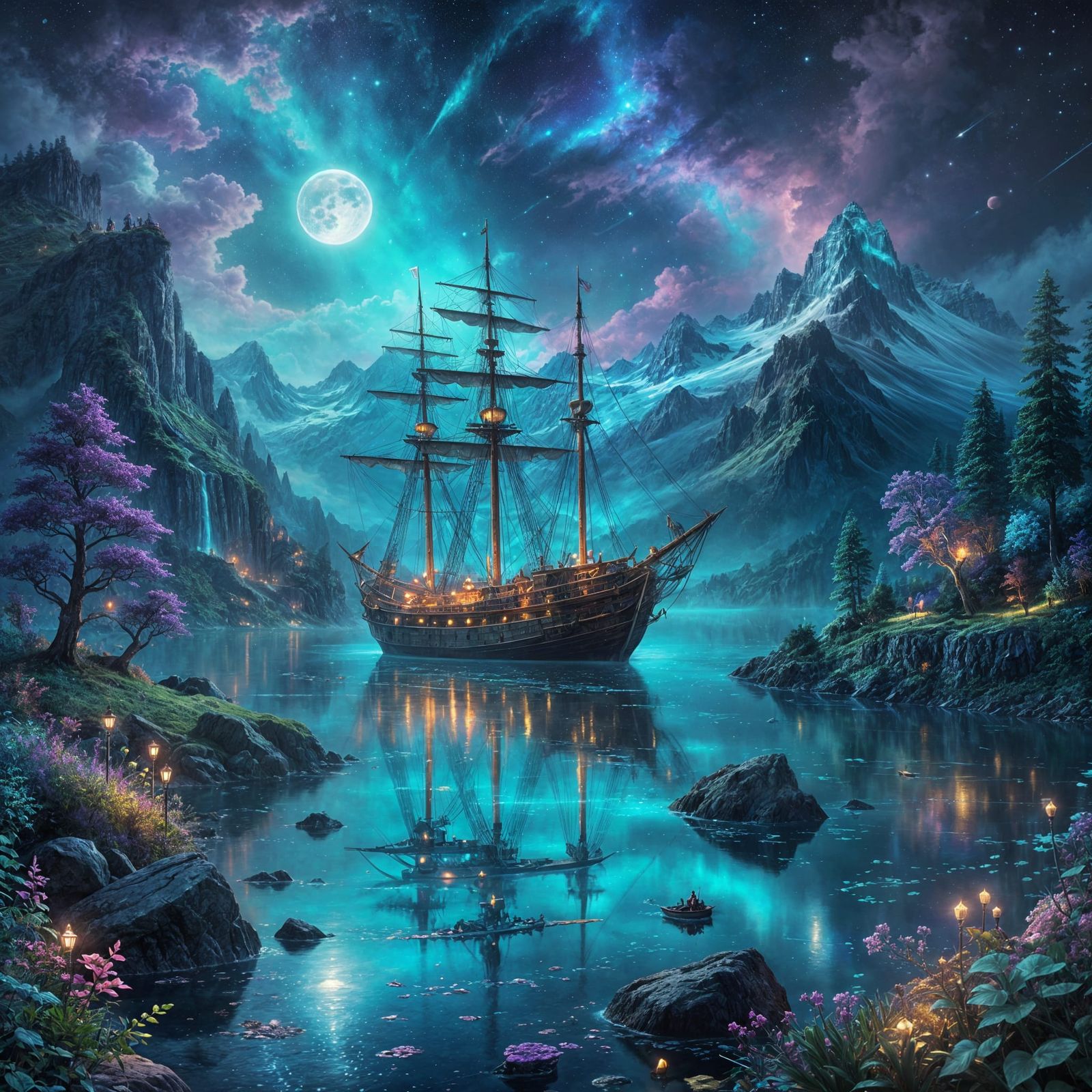 TURQUOISE-VIOLET NIGHT