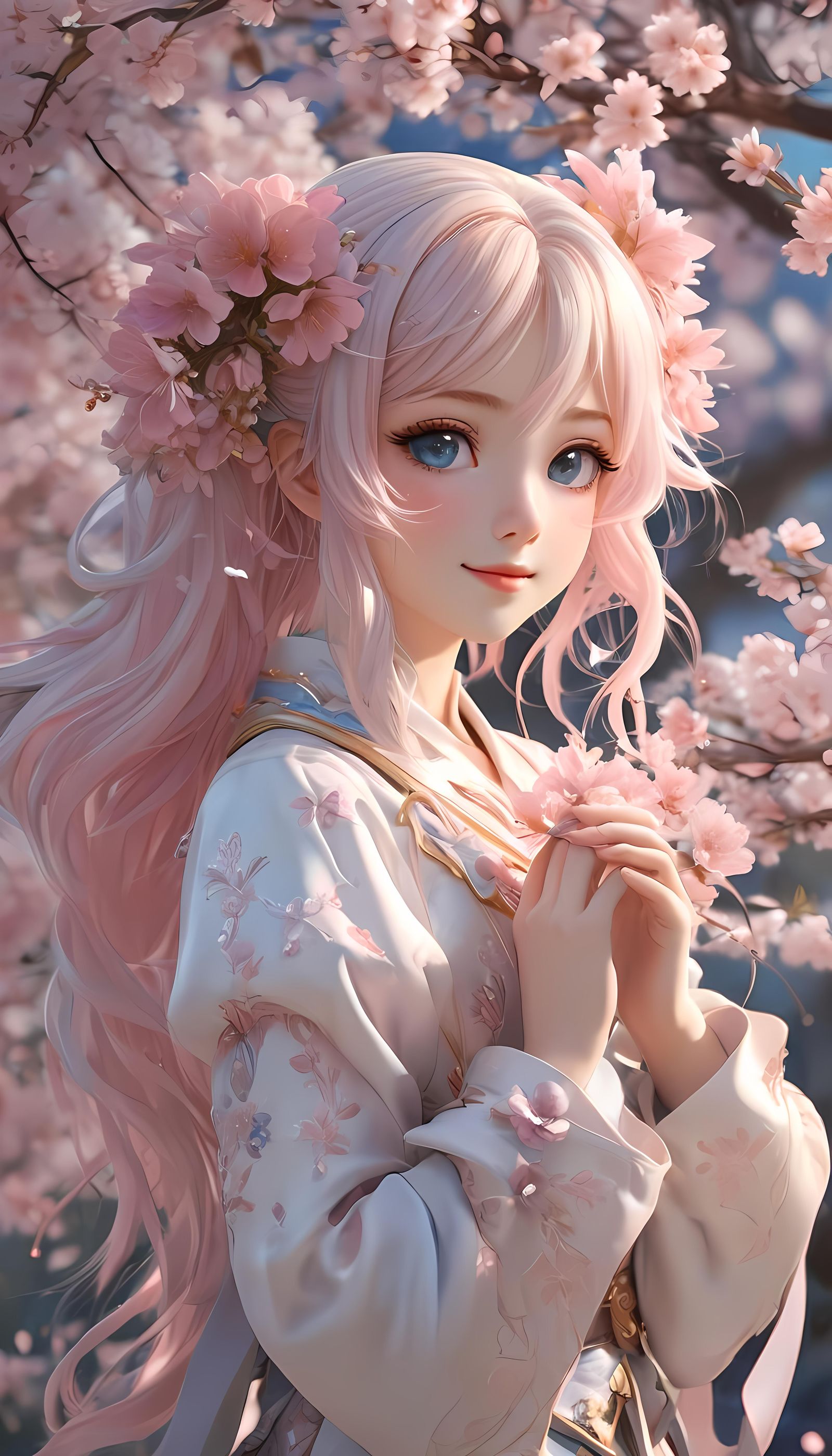 Anime-Inspired 3D Portrait: Love Personified