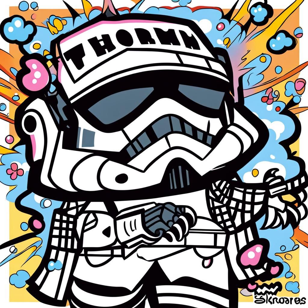 Chibi Stormtrooper Illustration