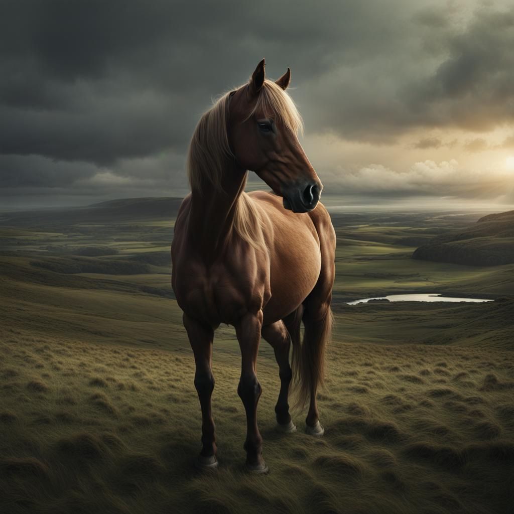 Epic Horse on Fife: Digital Matte Painting