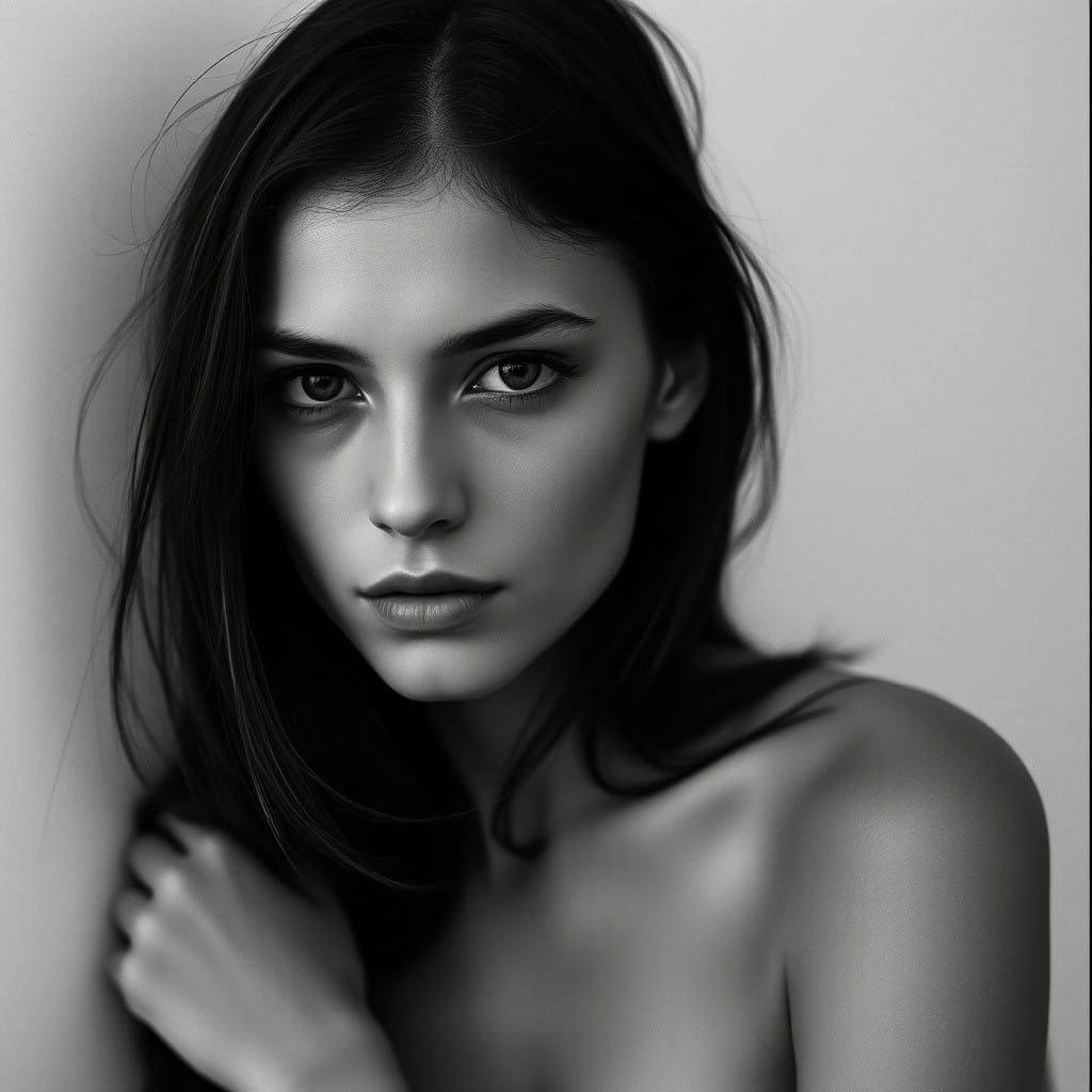 Serene, Contemplative Beauty in Monochromatic Minimalism