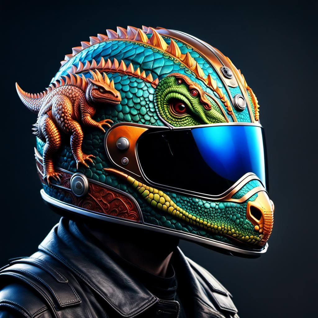 Dinosaur helmet
