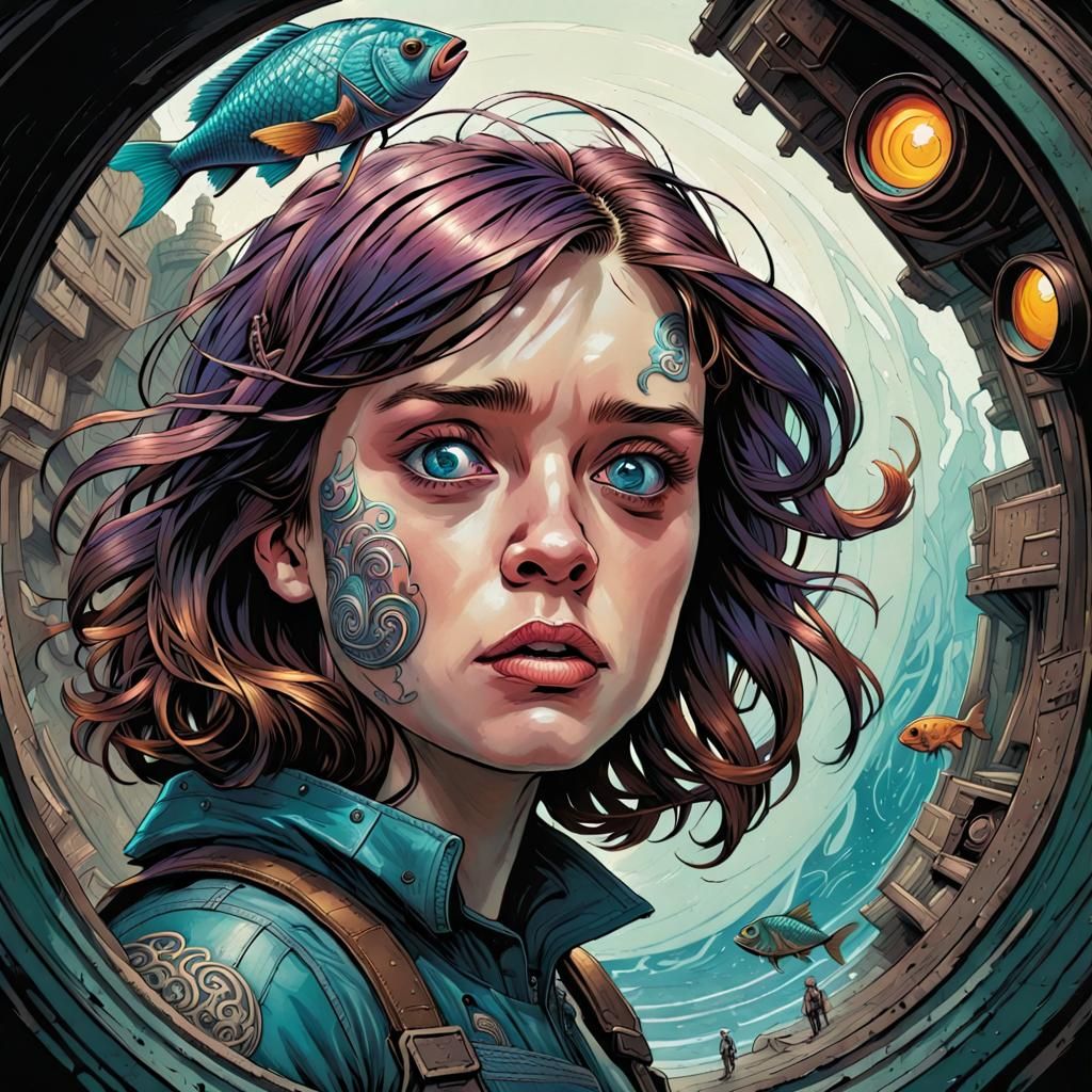 Maisie Peters Tough Act in Comic Book Art