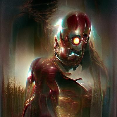 Sinister Iron Man Artwork in Dark Fantasy Style