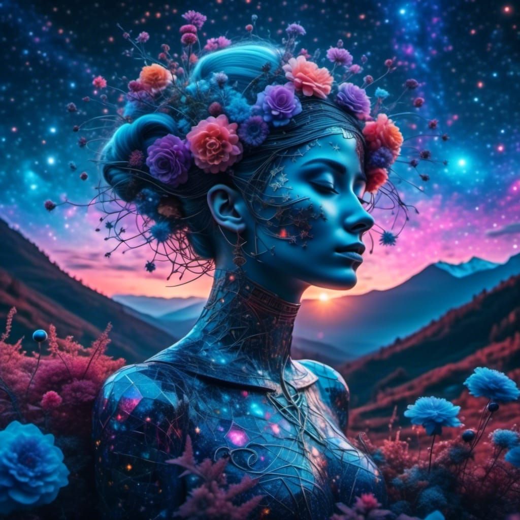 Female Fantasy Nemesis<lora:Night Sparkle:1.0>