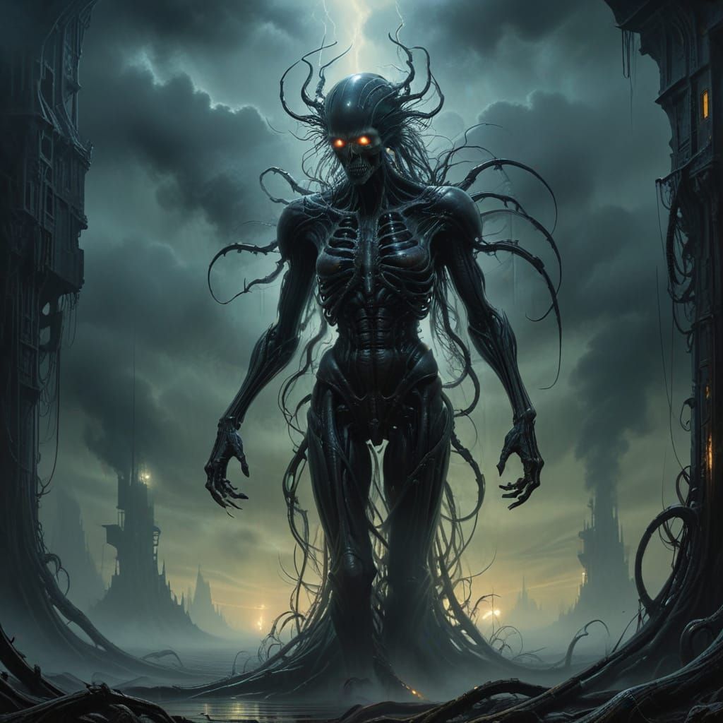 Ethereal Vengeance in Biomechanical Darkness