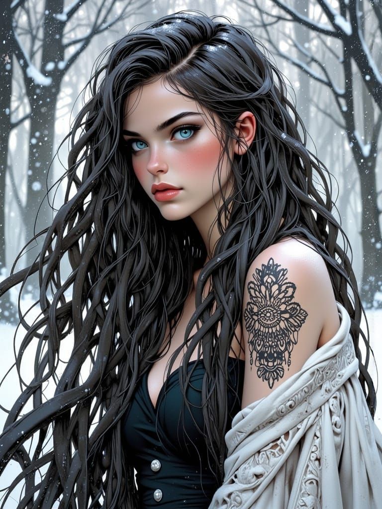 Winter Witch Wild Beauty