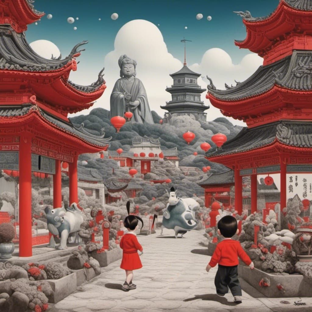 China in Chocolate Tones