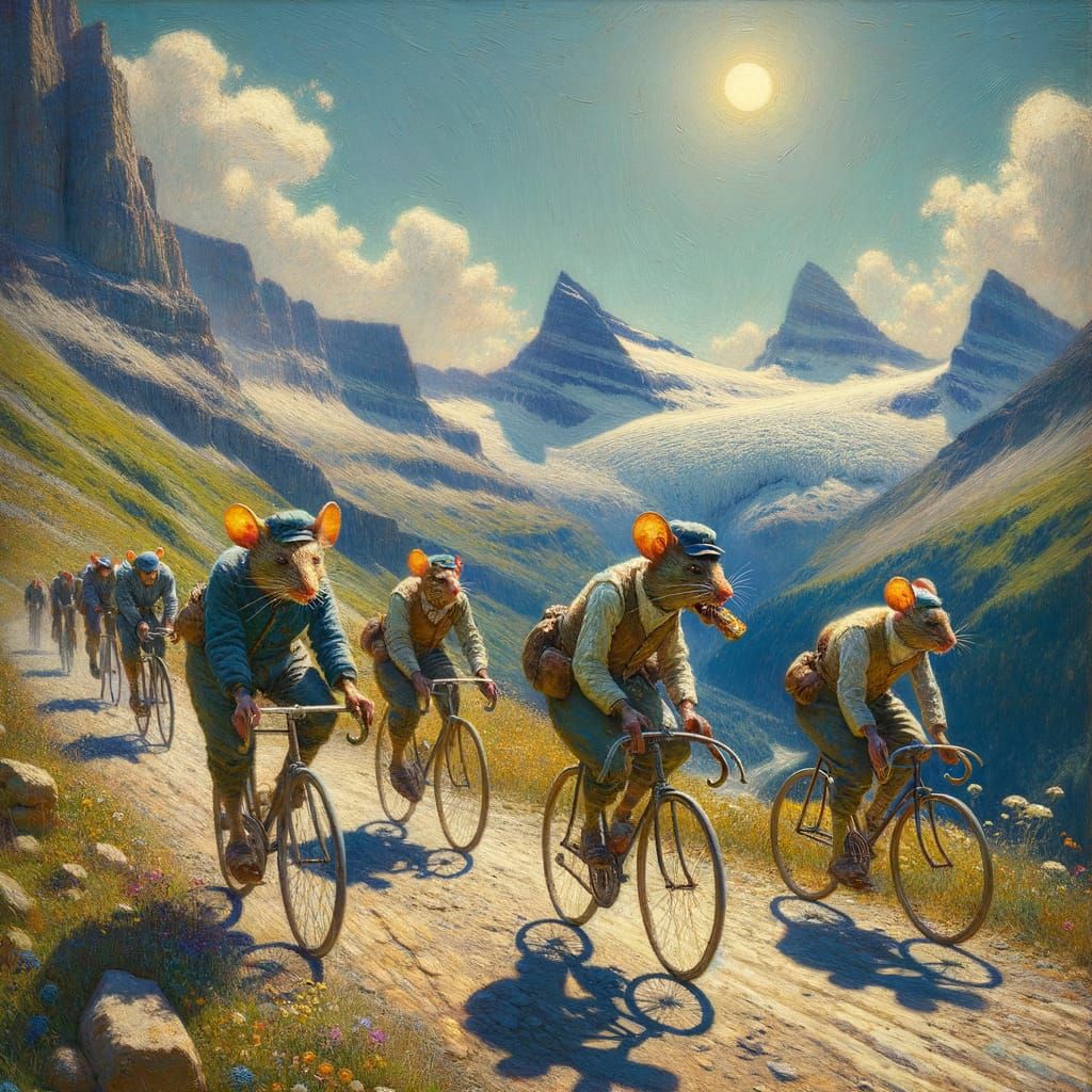 Mice Cyclists Tour the Alps in Edwardian Style