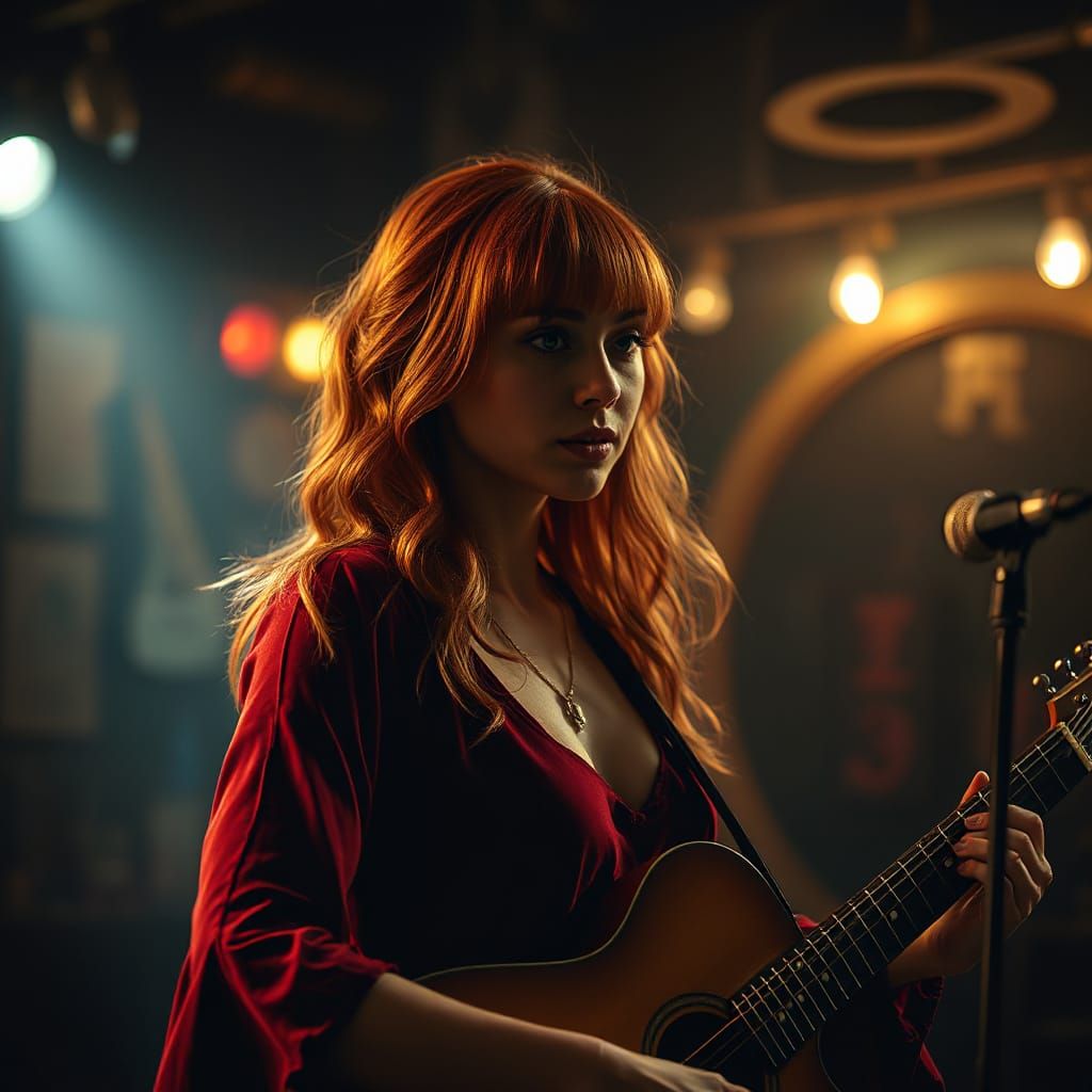 Romantic Blues Poet Performs in Smoky Nightclub