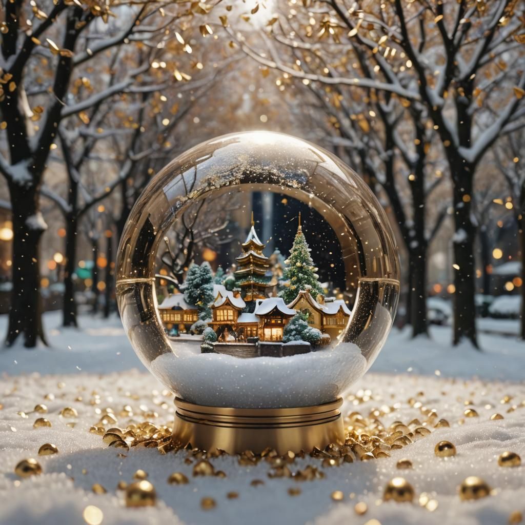 Tokyo in a Crystal Ball Snow Globe