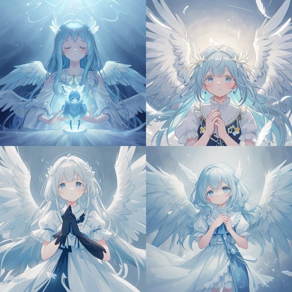 Fallen Angel in Digital Illustration