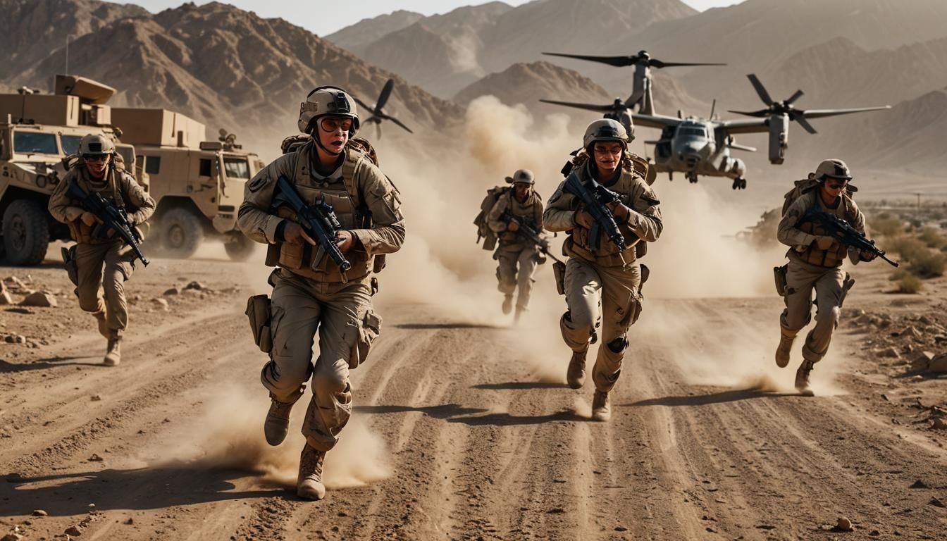 Hyper-Realistic Military Photography: Marines in Afghanistan