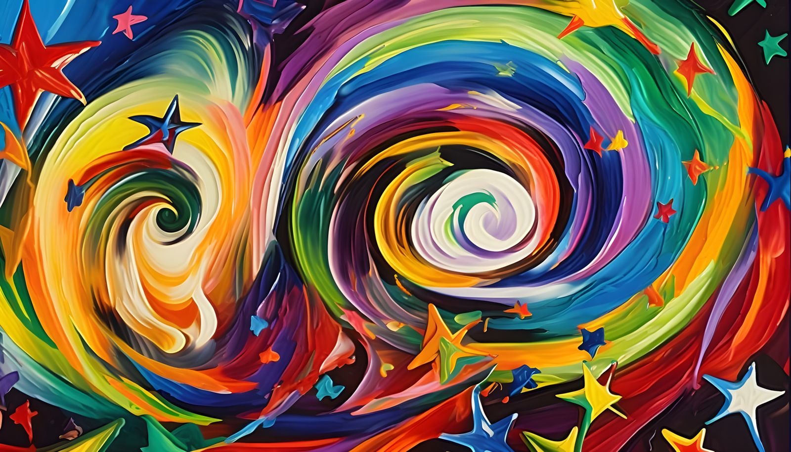 Vast Helical Vortex Maelstroms with Pointy Stars