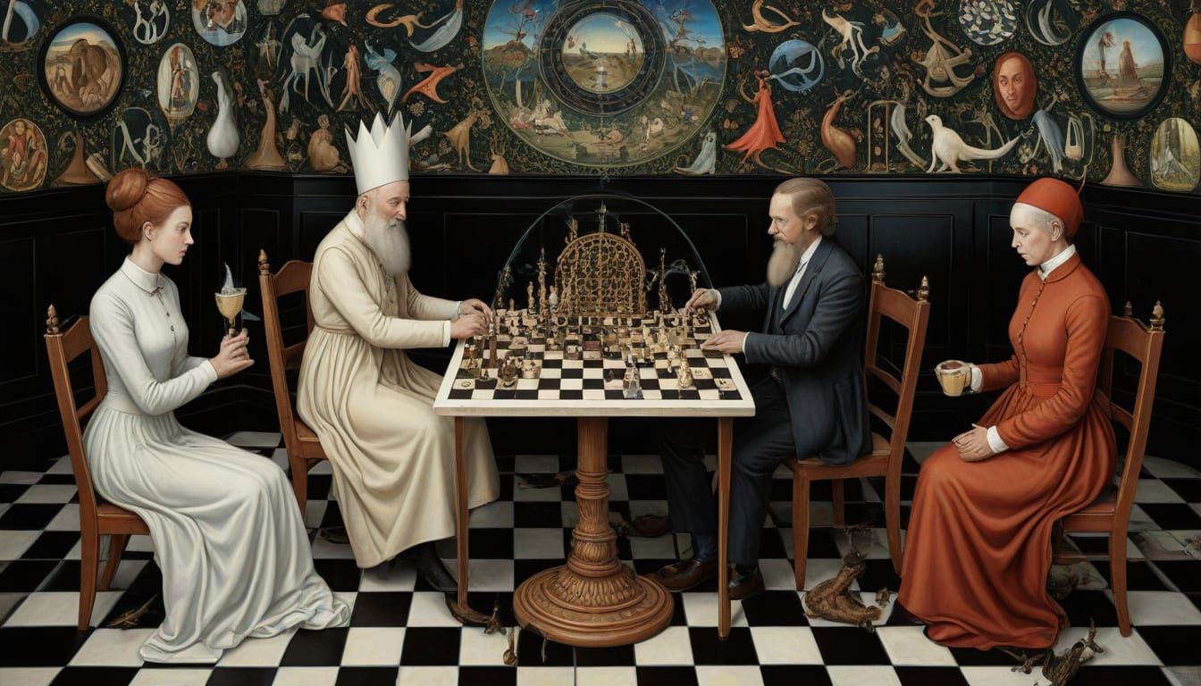 Psychedelic Galaxy Café: A Bosch-inspired Utopia